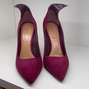 Samuele Failli Rasberry Suede Pumps
